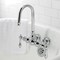 Kingston Brass CA2T1 3-3/8" Tub Wall Mount Clawfoot Tub Faucet, Polished Chrome CA2T1 - alternate 4